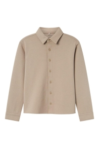 NAME IT KIDS NKMRYMMO LS NREG OVERSHIRT weathered teak