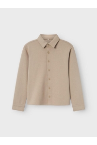 NAME IT KIDS NKMRYMMO LS NREG OVERSHIRT weathered teak
