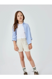 NAME IT KIDS NKFNAKAL SL SHORT TOP NOOS bright white