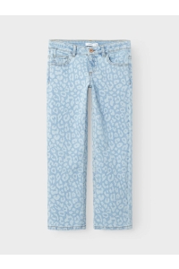 NAME IT KIDS NKFROSE ST AOP JEANS 1016-BF F light blue denim/leo