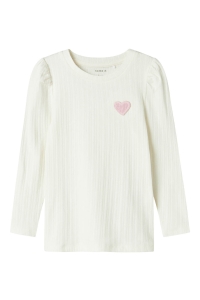 NAME IT MINI NMFDLOVE XSL LS TOP cloud dancer