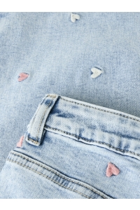 NAME IT KIDS NKFROSE WIDE EMB JEANS 2010-FR NOOS light blue bleached denim/heart