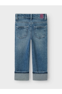 NAME IT MINI NMFROSE STRAIGHT FOLD JEANS 4224-AZ: medium blue denim