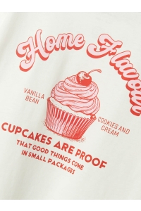 NAME IT KIDS NKFNEATA SS NREG TOP cloud dancer/red alert