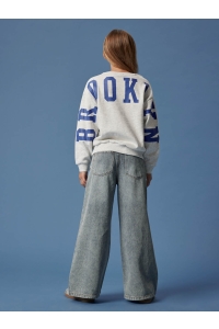 NAME IT KIDS NKFNEVEA RLX SWEAT BRU light grey melange