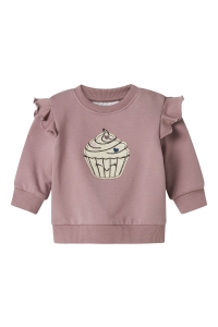 Name It NBFNILDA LS SWEAT BRU peyote melange