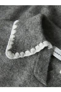 NAME IT MINI NMFRIKASA LS KNIT POLO grey melange