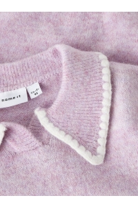 NAME IT MINI NMFRIKASA LS KNIT POLO keepsake lilac