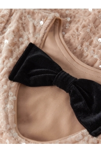 NAME IT KIDS NKFRUSITTA LS BOW BLOUSE jet stream/black bow