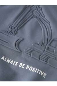 NAME IT MINI NMMSLADE LS NREG SWEAT BRU flint stone