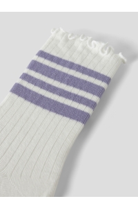 NAME IT KIDS NKFSILLE STRIPE SOCK cloud dancer/lavender violet