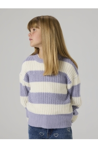 NAME IT KIDS NKFTOTINA LS KNIT lavender gray