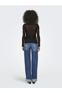 ONLY ONLERICA L/S HIGH NECK TOP JRS black