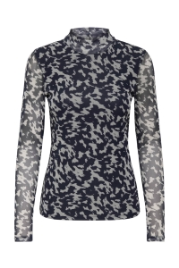 ONLY ONLERICA L/S HIGH NECK TOP JRS blue graphite/rodeo pumice