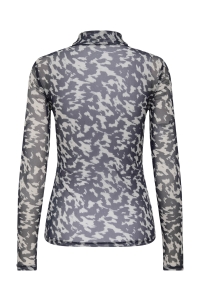 ONLY ONLERICA L/S HIGH NECK TOP JRS blue graphite/rodeo pumice