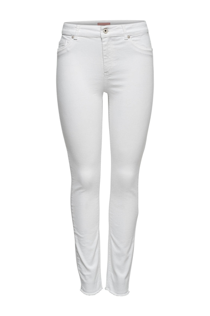 ONLY ONLBLUSH MID SK ANK RAW REA0730NOOS white