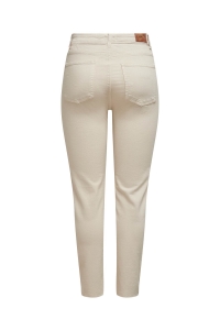 ONLY ONLEMILY  LIFE HW ST RAW CRPANK COL: ecru