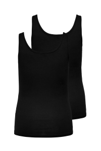 carmakoma CARTIME TANK TOP 2 PACK NOOS black/w. black