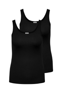 carmakoma CARTIME TANK TOP 2 PACK NOOS black/w. black