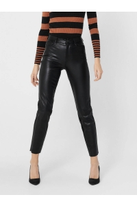 ONLY ONLEMILY HW ST ANK FAUX LEATHER PNT: black