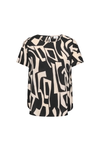 carmakoma CARVICA SS AOP TOP NOOS black/vendome geo