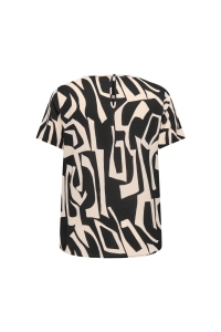 carmakoma CARVICA SS AOP TOP NOOS black/vendome geo