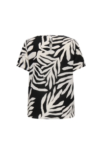 carmakoma CARVICA SS AOP TOP NOOS black/upscaled palm