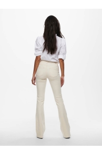 ONLY ONLBLUSH LIFE MID FLARED BB DOT019 : ecru