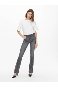 ONLY ONLBLUSH MID FLARED DNM TAI0918 NOO: grey denim