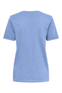 ONLY ONLKITA LIFE S/S TOP NOOS open air/silver glitter heart