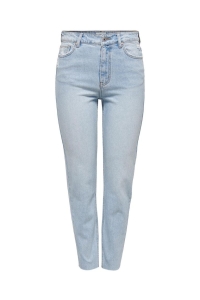 ONLY ONLEMILY HW STR RAW CR AK MAS440 NO: light blue denim