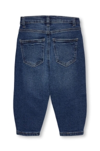ONLY:KIDS ONLY KMGCALLA MOM FIT FULL DNM AZG488G dark blue denim