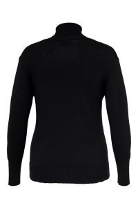 carmakoma CARVENICE LIFEL/S ROLL PULLOVER KNT black