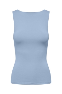 ONLY ONLEA S/L 2-WAYS FIT TOP JRS NOOS soft chambray