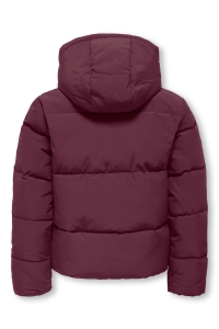 ONLY KOGDOLLY SHORT PUFFER JACKET OTW NO: mauve wine
