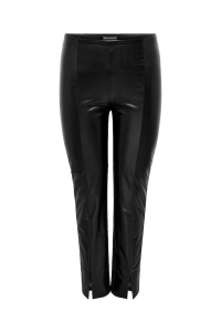 carmakoma CARPAPAYA FAUX LEATH SLIT LEGGING C: black