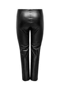 carmakoma CARPAPAYA FAUX LEATH SLIT LEGGING C: black