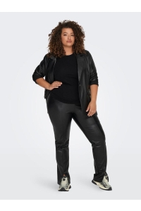 carmakoma CARPAPAYA FAUX LEATH SLIT LEGGING C: black