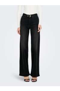 ONLY ONLMADISON BLUSH HW WIDE DNM CRO099: washed black