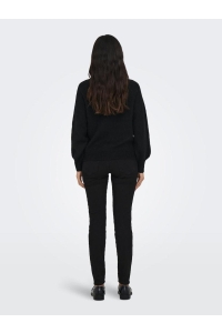 ONLY ONLEMMA LS BUTTON ONECK KNT NOOS black