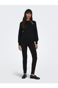 ONLY ONLEMMA LS BUTTON ONECK KNT NOOS black