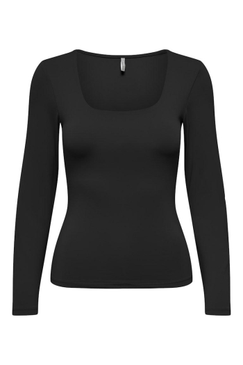 ONLY ONLEA L/S 2-WAY DEEP NECK TOP JRS N: