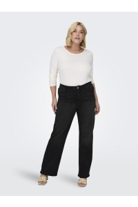 carmakoma CARWILLY HW WIDE JEANS CRO1099 NOOS black denim