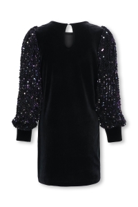 ONLY KOGCONFIDENCE L/S SEQUINS DRESS JRS black