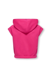 ONLY KOGAMANDA S/S HOOD UB SWT fuchsia purple/le club
