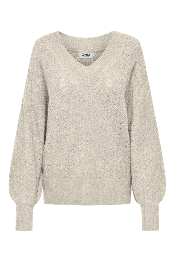 ONLY ONLLUCILLA LS GLITTER V-NECK KNT