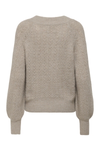 ONLY ONLLUCILLA LS GLITTER V-NECK KNT string/dtm glitter