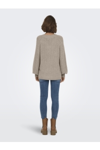 ONLY ONLLUCILLA LS GLITTER V-NECK KNT string/dtm glitter