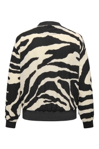 carmakoma CARLUX LIFE LS BOMBER JACKET NOOS black/644 refined zebra