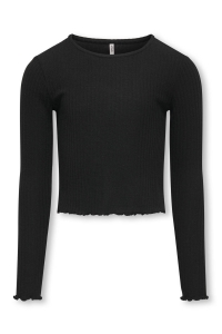 ONLY KOGNELLA L/S O-NECK TOP JRS NOOS black